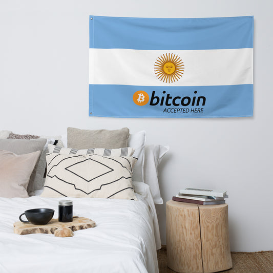 BTC Accepted Simple | Argentina - Flag