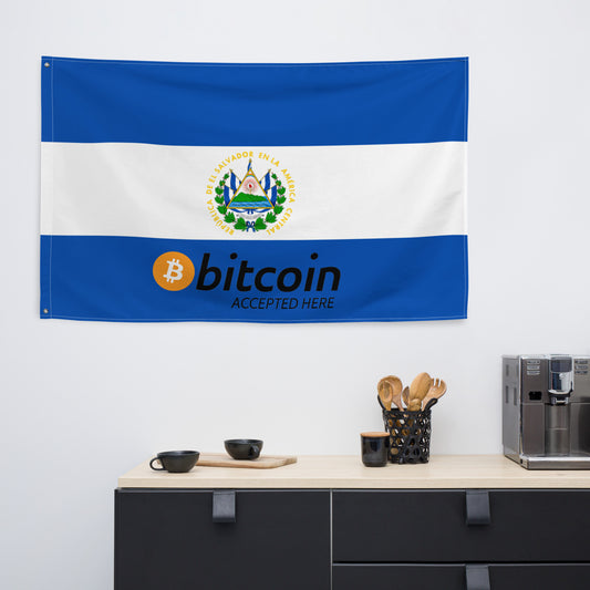 BTC Accepted Simple | El Salvador - Flag