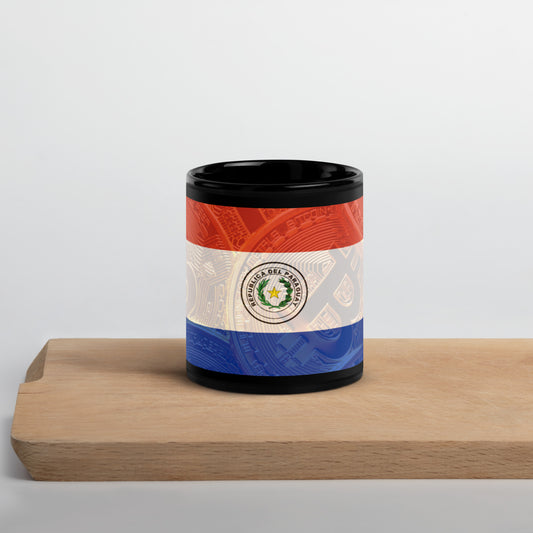 Bitcoin | Paraguay - Black Glossy Mug