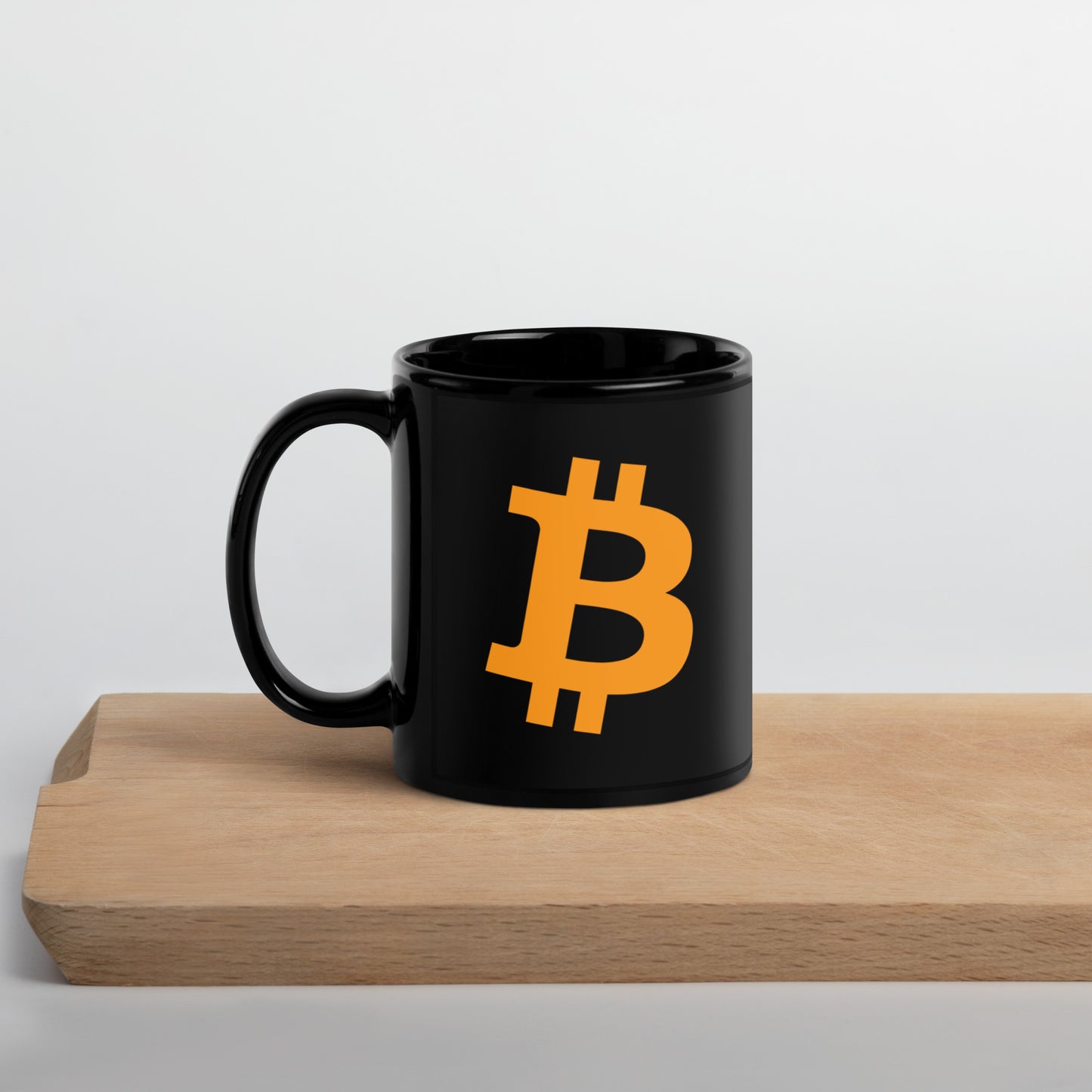 Bitcoin OG 2 Side - Black Glossy Mug