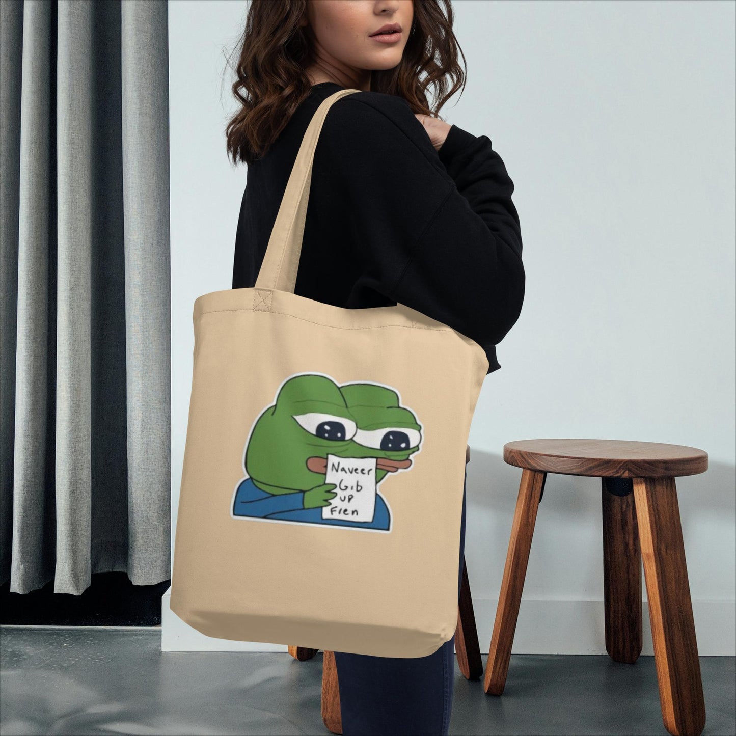 Pepe Naveer Gib Up Fren - Eco Bio Bag