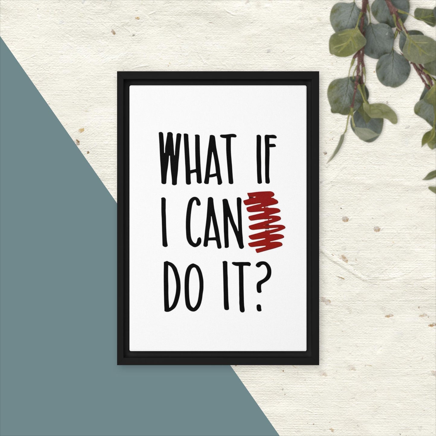 What If - Framed Canvas