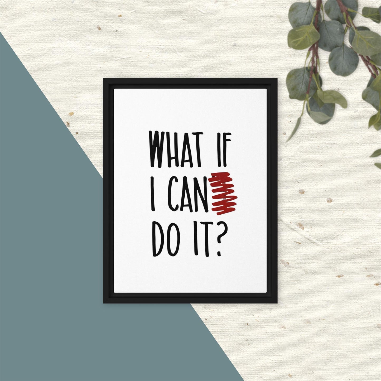 What If - Framed Canvas