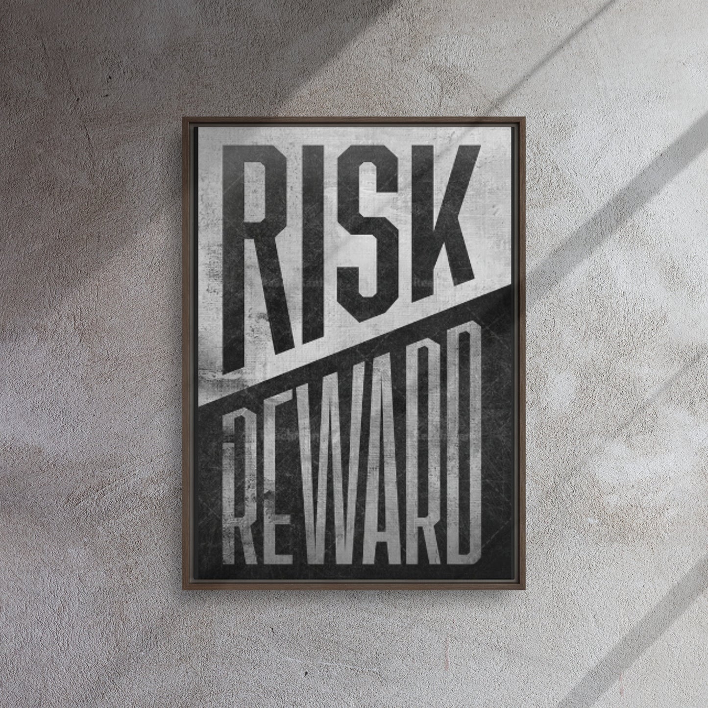 Risk/Reward - Framed Canvas