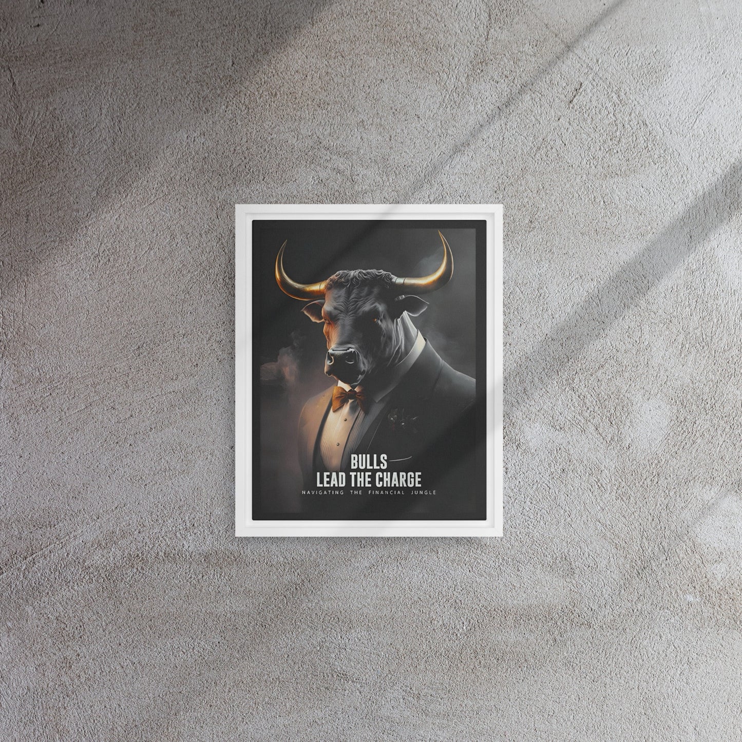 Bulls Lead - Framed Canvas
