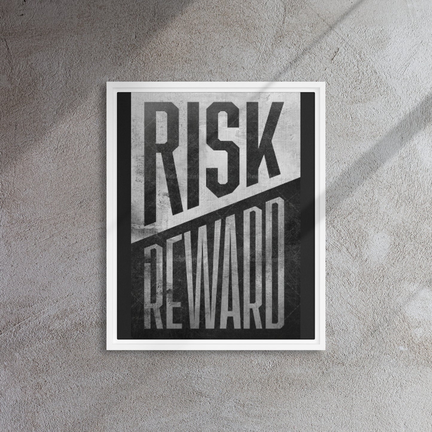 Risk/Reward - Framed Canvas