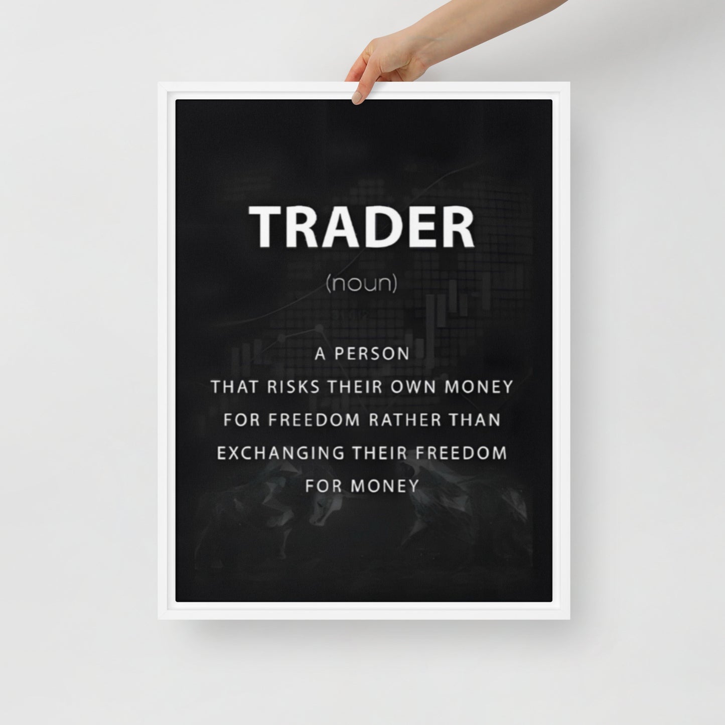 Trader - Framed Canvas