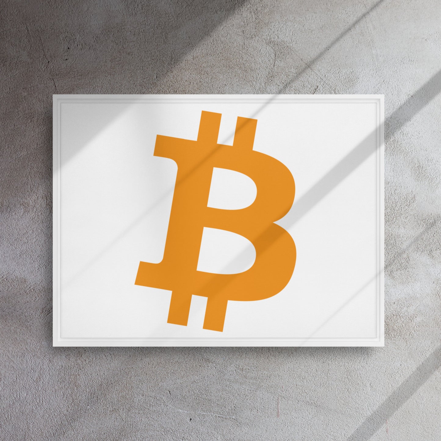 Bitcoin - Framed Canvas