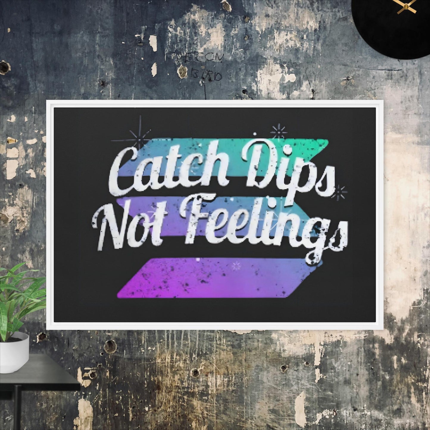 SOL Catch Dips - Framed Canvas