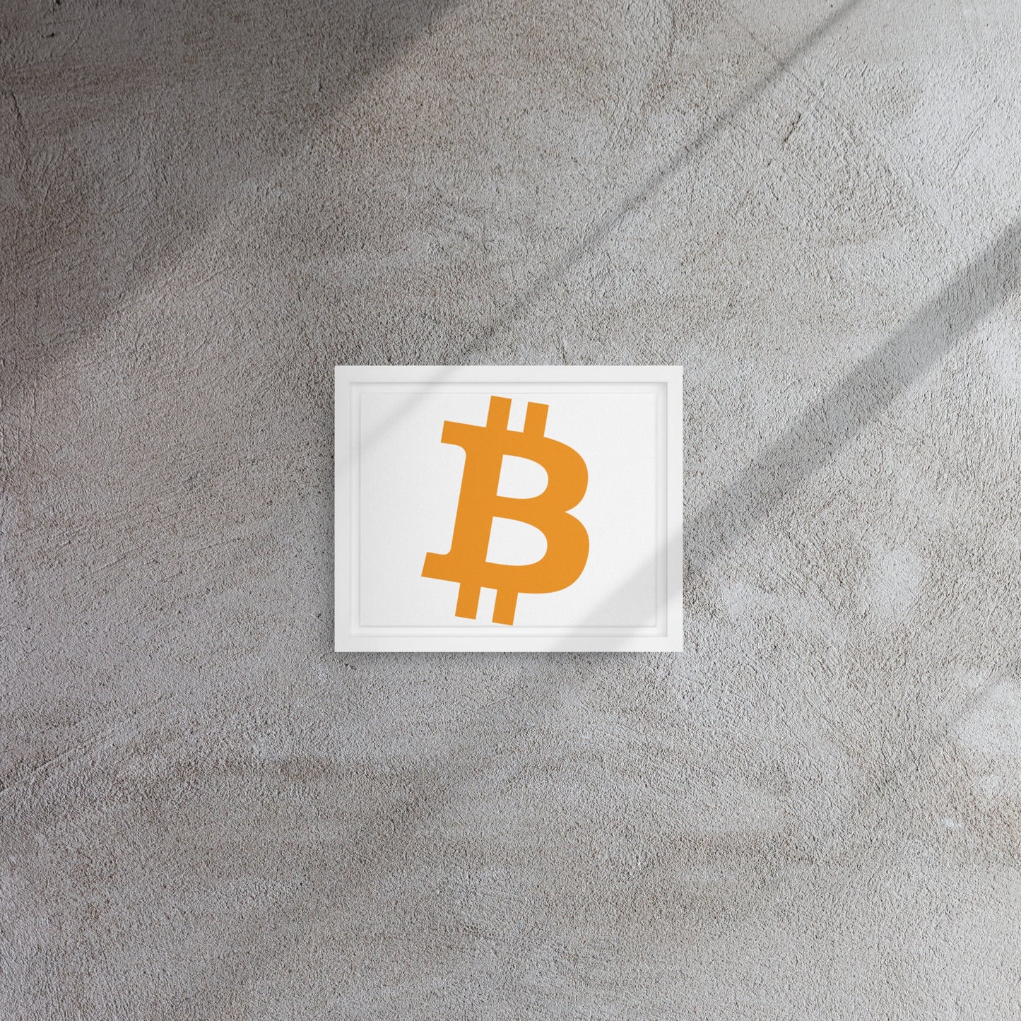 Bitcoin - Framed Canvas