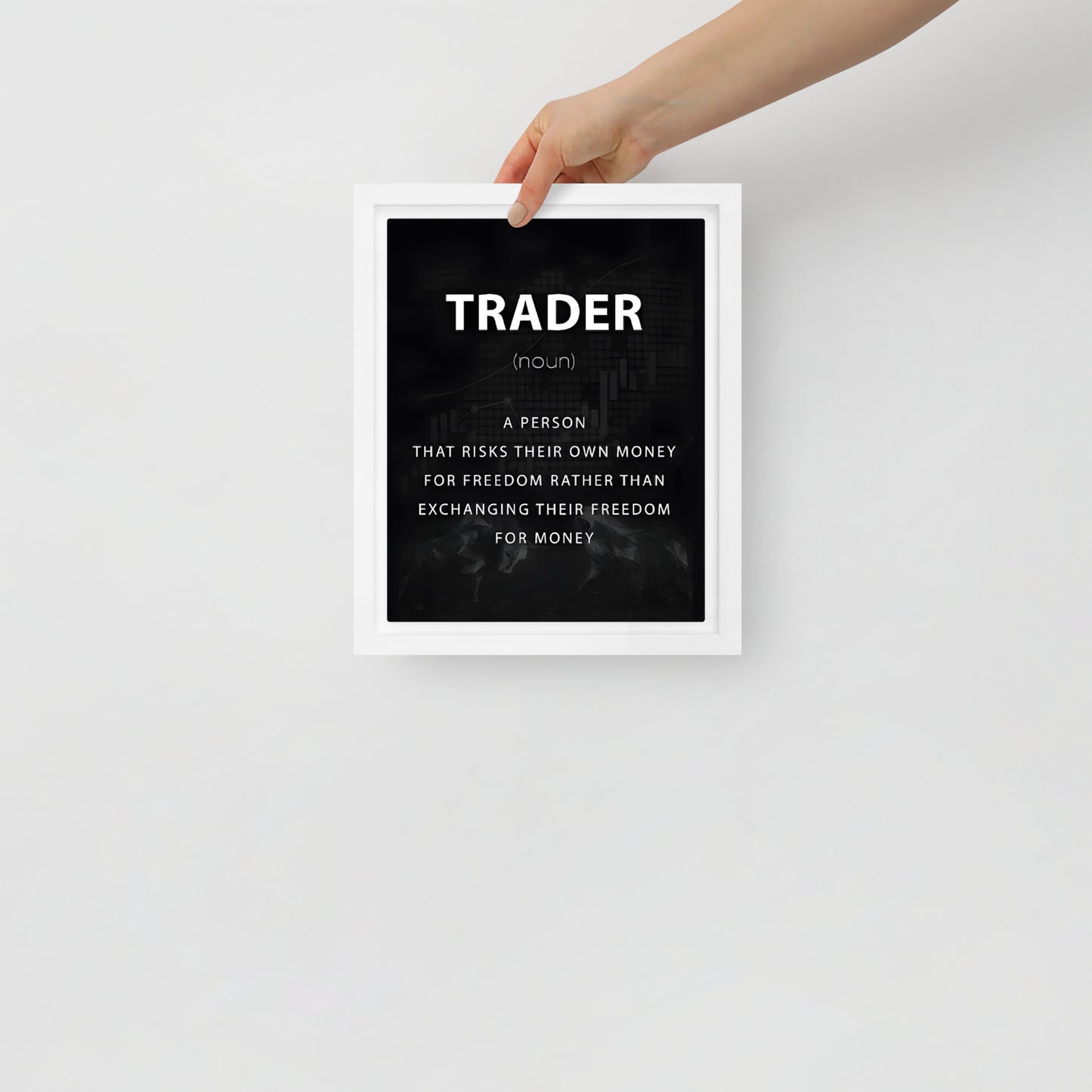 Trader - Framed Canvas