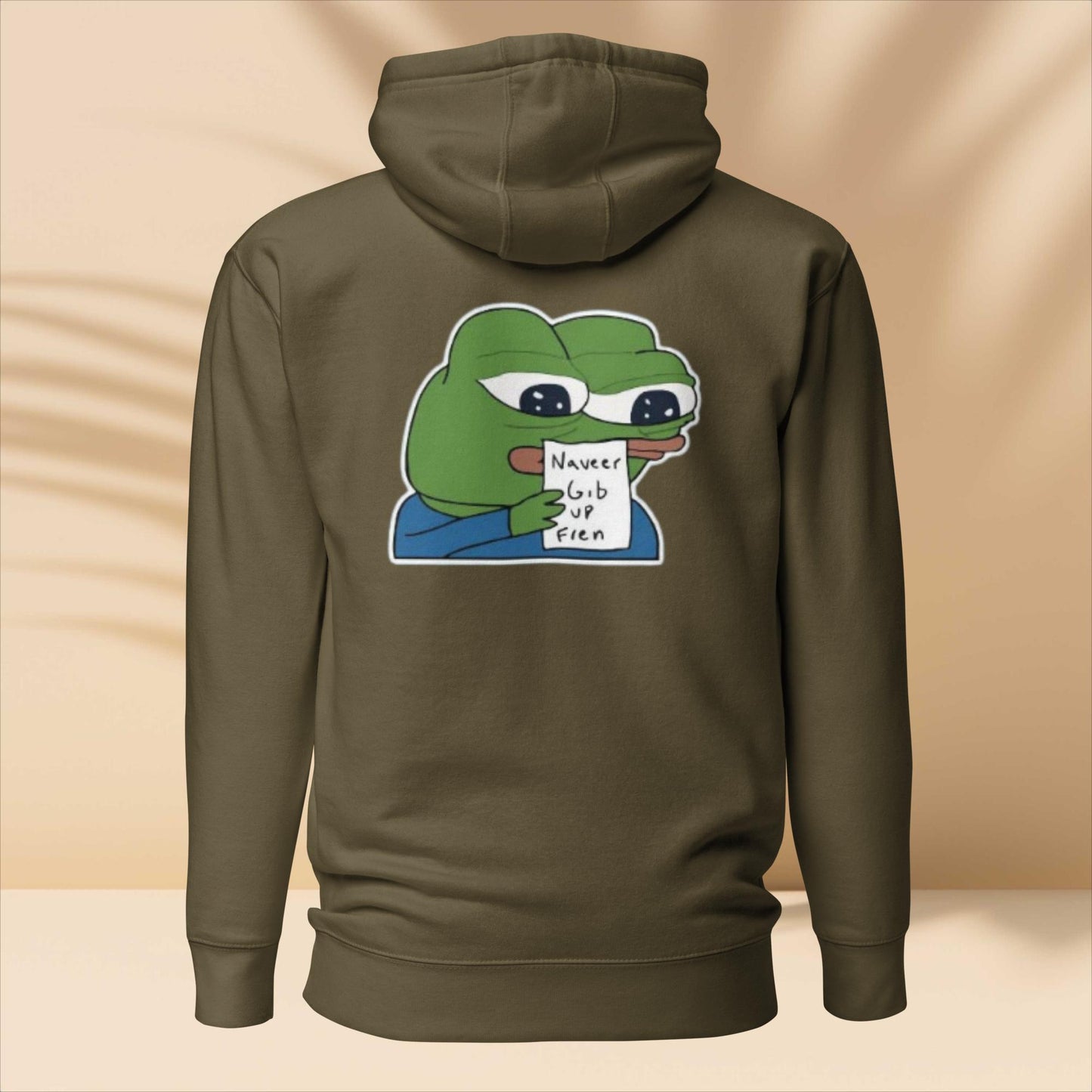 Pepe Naveer Gib Up Fren - Hoodie