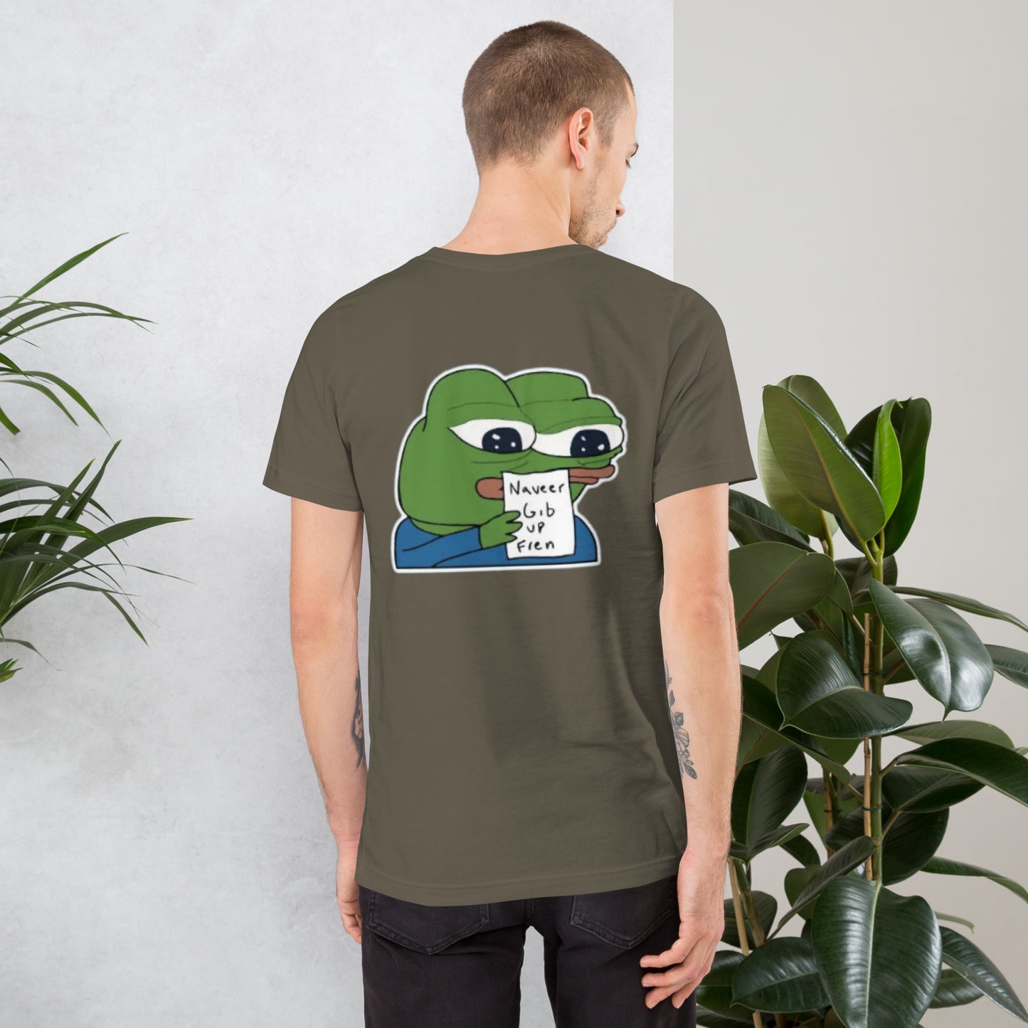 Pepe Naveer Gib Up Fren - T-Shirt