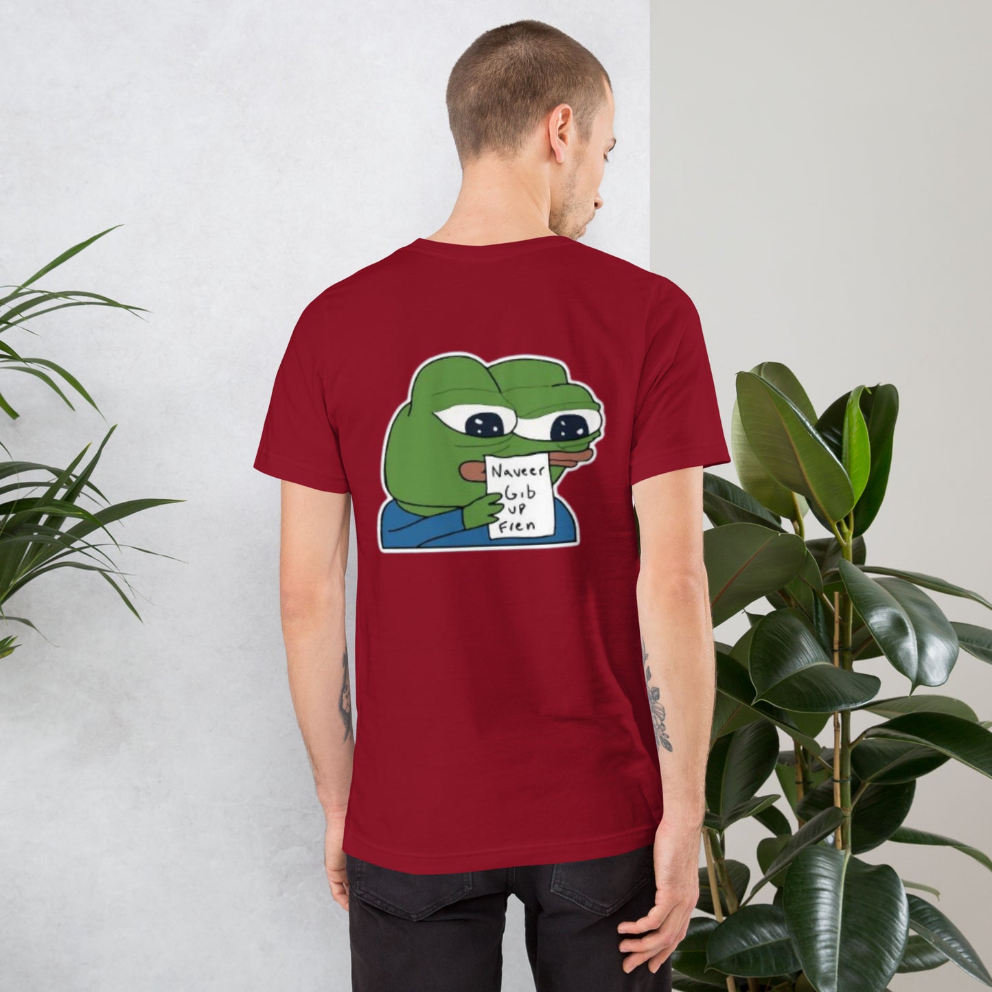 Pepe Naveer Gib Up Fren - T-Shirt