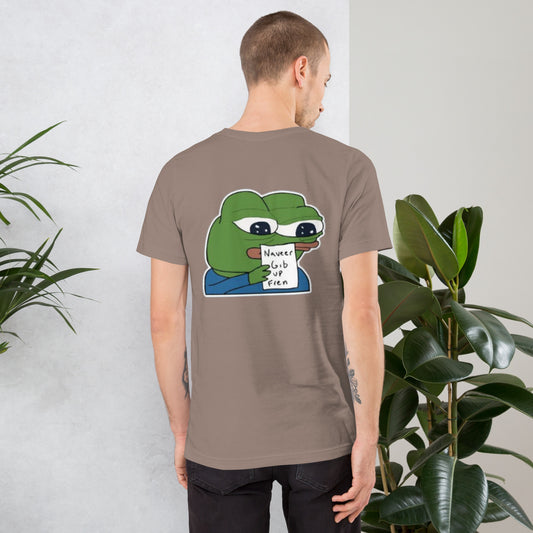 Pepe Naveer Gib Up Fren - T-Shirt