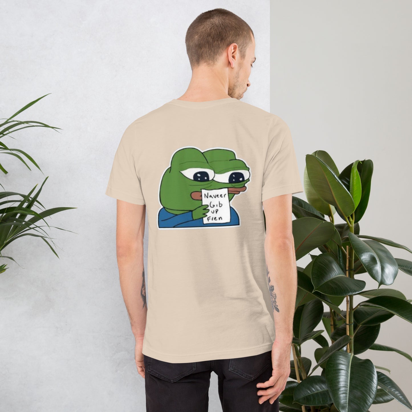 Pepe Naveer Gib Up Fren - T-Shirt