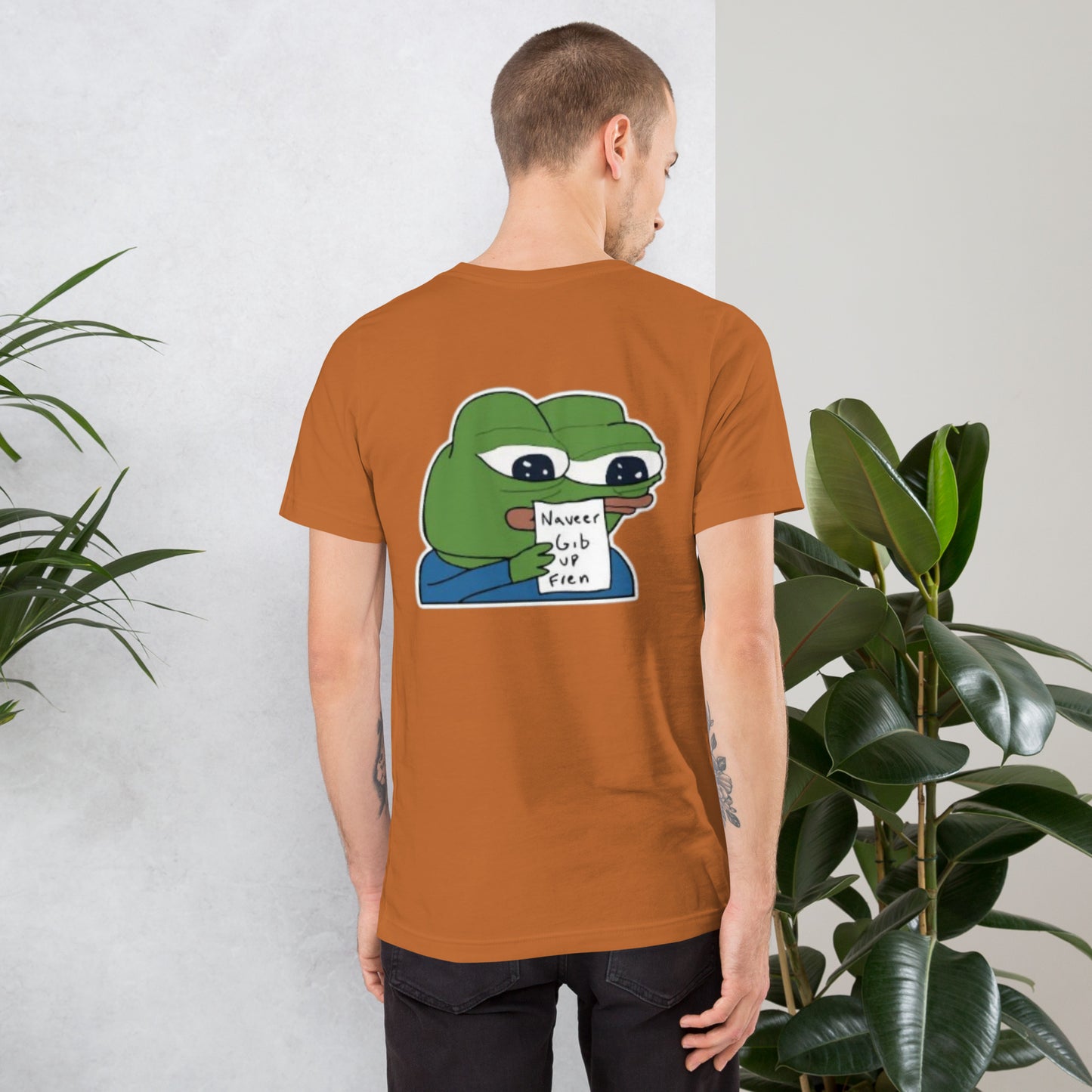 Pepe Naveer Gib Up Fren - T-Shirt