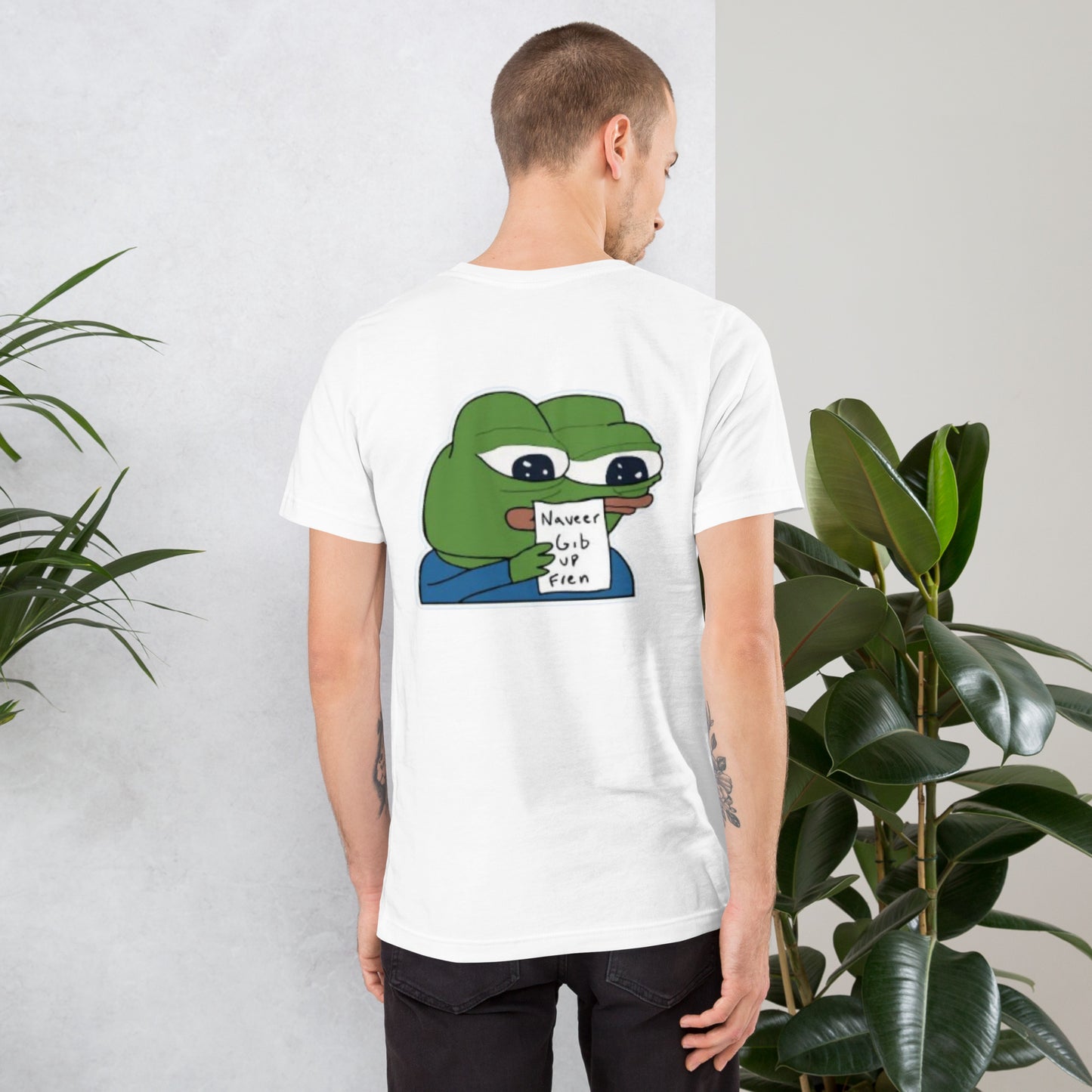 Pepe Naveer Gib Up Fren - T-Shirt