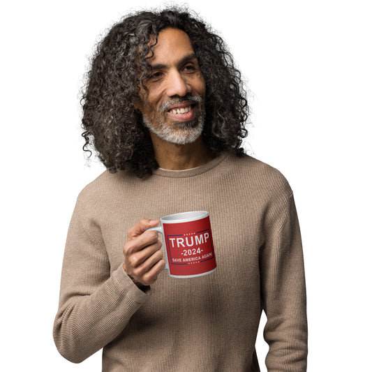 Trump 2024 | Save America Again - White Glossy Mug