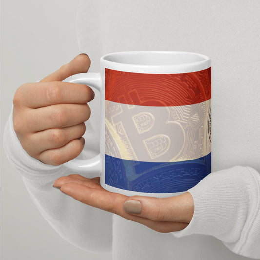 Bitcoin | Paraguay - White Glossy Mug